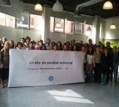 Unidos por la sanidad universal. 