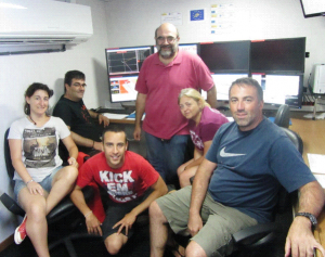 Científicos a bordo. Foto: Gemar IEO.