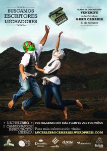 Cartel de LuchaLibro Canarias 2013.