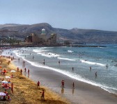 Playa de Las Canteras en Las Palmas de Gran Canaria (Canarias). Foto de Juan Ramón Rodríguez Sosa.