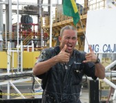 Miembro de la tripulación de la Cajun Express (Facebook de Cajun Express).