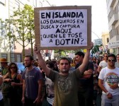Protesta ciudadana en Santa Cruz de Tenerife. Canarias. Imagen de José Mesa. 