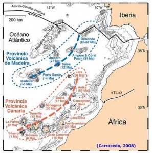 Mapa de Carracedo de la Macaronesia. 